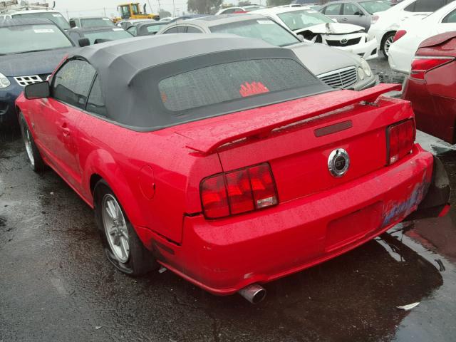 1ZVHT85H355241341 - 2005 FORD MUSTANG GT RED photo 3