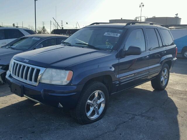 1J8GX58S94C114850 - 2004 JEEP GRAND CHER BLUE photo 2