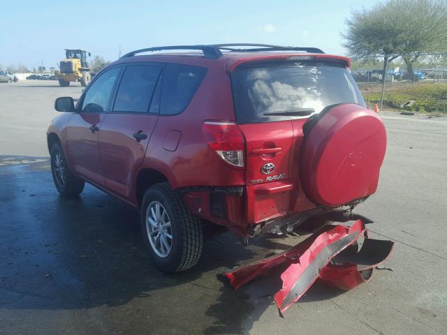 JTMZD33VX85079888 - 2008 TOYOTA RAV4 RED photo 3