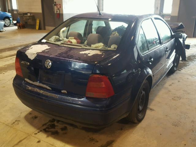 3VWSK69M01M212534 - 2001 VOLKSWAGEN JETTA GLS BLUE photo 4