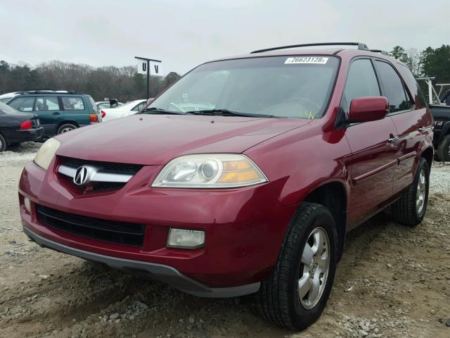 2HNYD18294H549291 - 2004 ACURA MDX RED photo 2