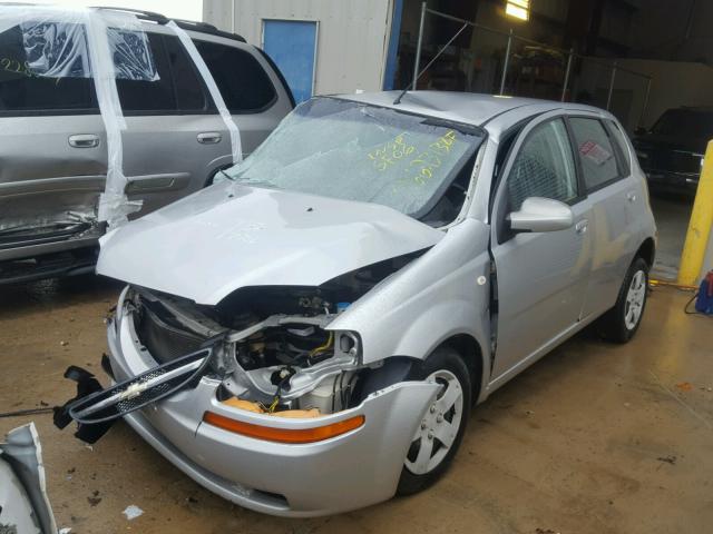 KL1TD66616B537514 - 2006 CHEVROLET AVEO BASE Արծաթագույն լուսանկար 2