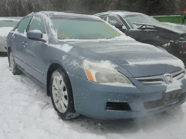 1HGCM66487A024566 - 2007 HONDA ACCORD SE BLUE photo 1