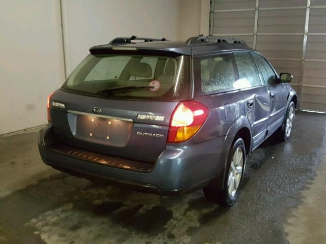 4S4BP61C267362097 - 2006 SUBARU LEGACY OUT BLUE photo 4