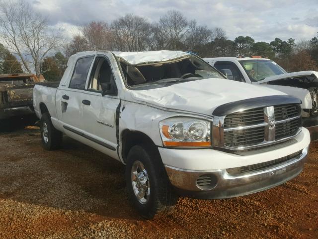 3D7KS29C86G161797 - 2006 DODGE RAM 2500 WHITE photo 1