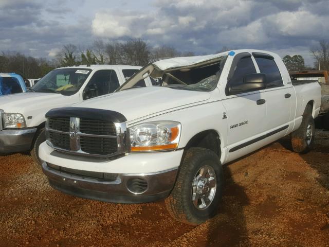 3D7KS29C86G161797 - 2006 DODGE RAM 2500 WHITE photo 2