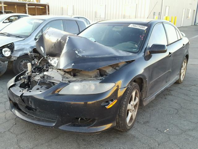 1YVFP84C045N55882 - 2004 MAZDA 6 I BLACK photo 2