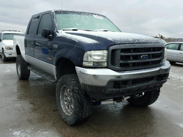 1FTSW31P54EA67464 - 2004 FORD F350 SRW S BLUE photo 1