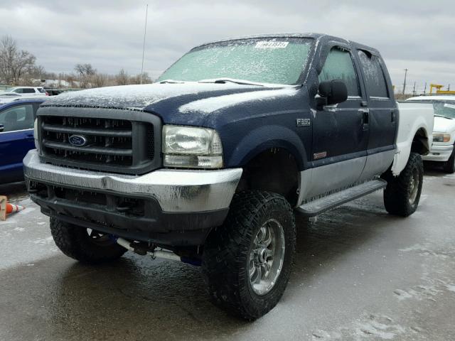 1FTSW31P54EA67464 - 2004 FORD F350 SRW S BLUE photo 2