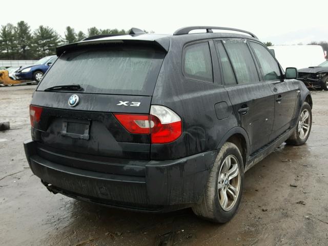 WBXPA93414WD00783 - 2004 BMW X3 3.0I BLACK photo 4