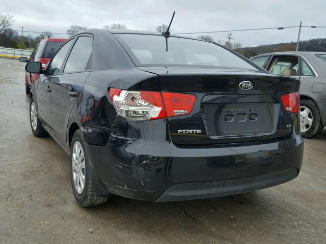 KNAFU4A26D5719846 - 2013 KIA FORTE EX BLACK photo 3