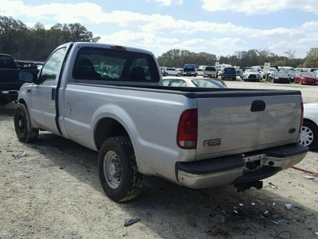 1FTNF20L04EB29021 - 2004 FORD F250 SUPER SILVER photo 3