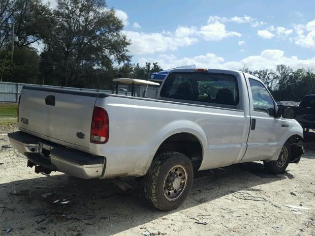 1FTNF20L04EB29021 - 2004 FORD F250 SUPER SILVER photo 4