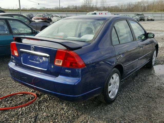 2HGES25712H521035 - 2002 HONDA CIVIC EX Mavi foto 4