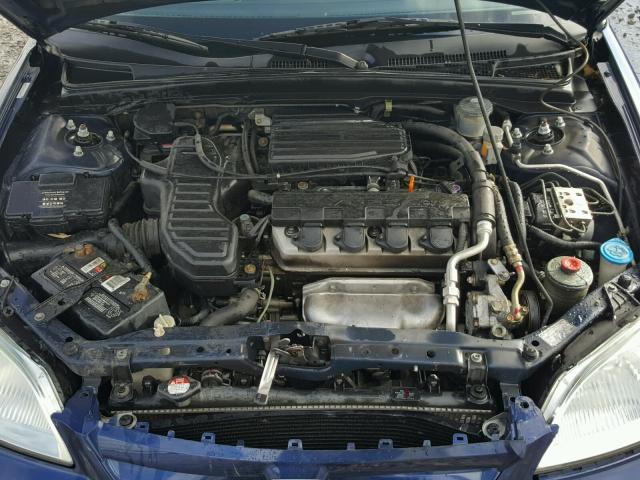 2HGES25712H521035 - 2002 HONDA CIVIC EX Mavi foto 7