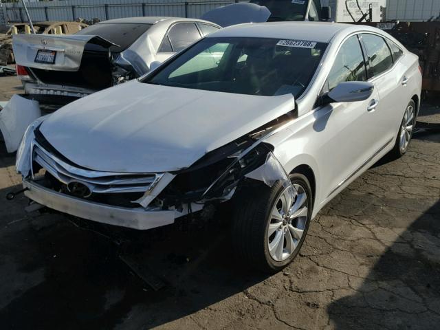 KMHFH4JGXEA370133 - 2014 HYUNDAI AZERA GLS WHITE photo 2