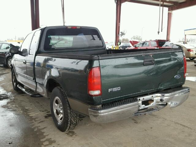 1FTRX17202NA03874 - 2002 FORD F150 GREEN photo 3