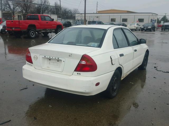 JA3AY26C71U030972 - 2001 MITSUBISHI MIRAGE ES WHITE photo 4