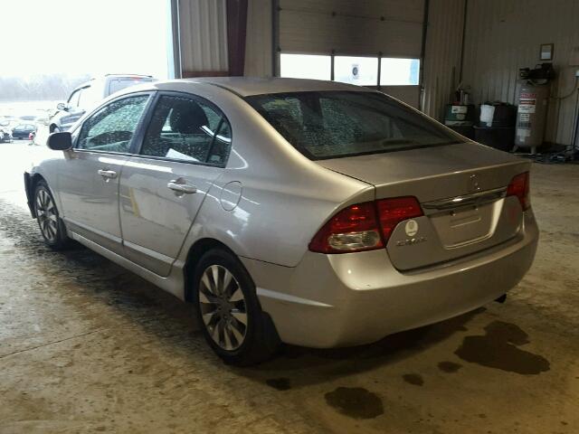 1HGFA16909L017798 - 2009 HONDA CIVIC EXL 银色 照片 3