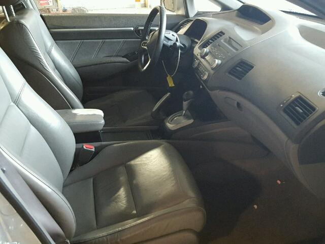 1HGFA16909L017798 - 2009 HONDA CIVIC EXL SILVER photo 5