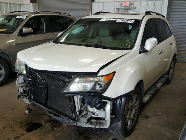 2HNYD283X7H521664 - 2007 ACURA MDX TECHNO WHITE photo 2