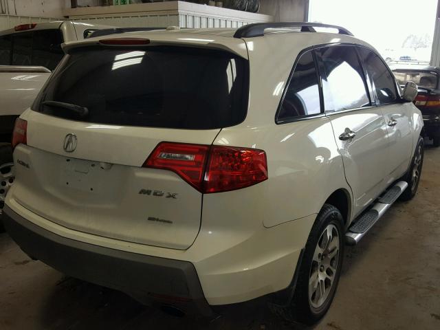 2HNYD283X7H521664 - 2007 ACURA MDX TECHNO WHITE photo 4