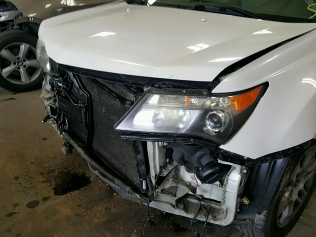 2HNYD283X7H521664 - 2007 ACURA MDX TECHNO WHITE photo 9