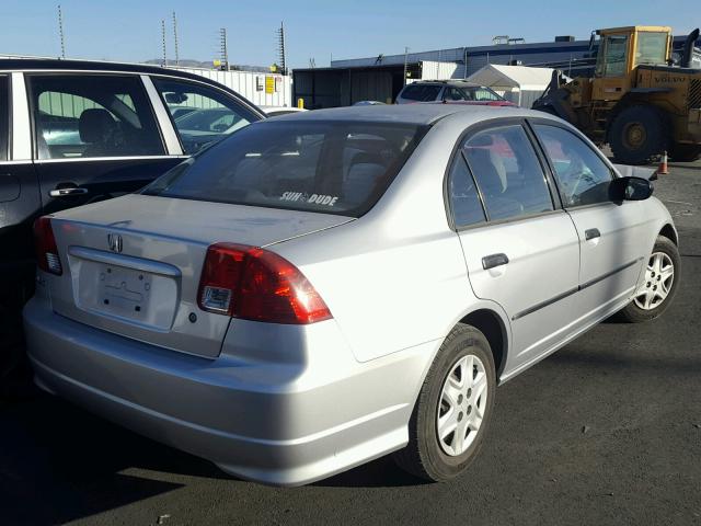 2HGES16474H539525 - 2004 HONDA CIVIC DX SILVER photo 4