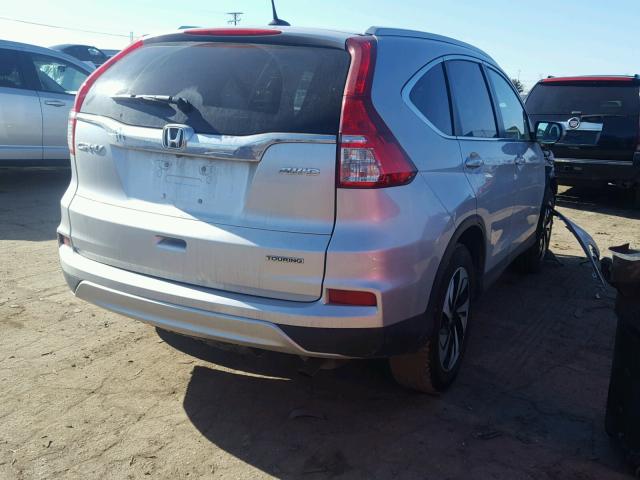 5J6RM4H94GL026996 - 2016 HONDA CR-V TOURI SILVER photo 4