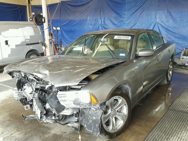 2C3CDXHG1CH167404 - 2012 DODGE CHARGER SX GRAY photo 2