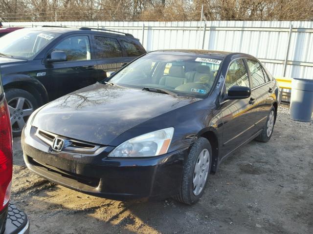 1HGCM66373A038587 - 2003 HONDA ACCORD LX BLACK photo 2