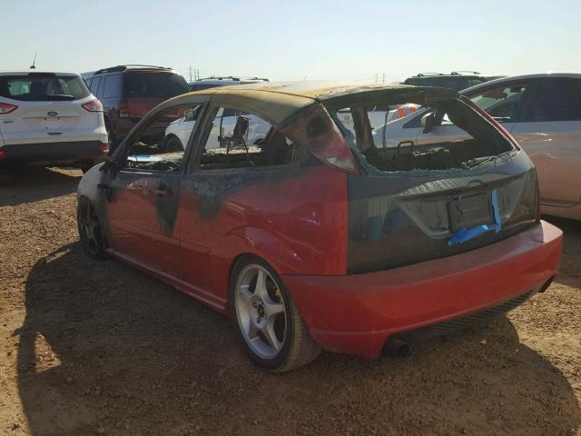 3FAHP39553R137766 - 2003 FORD FOCUS SVT RED photo 3