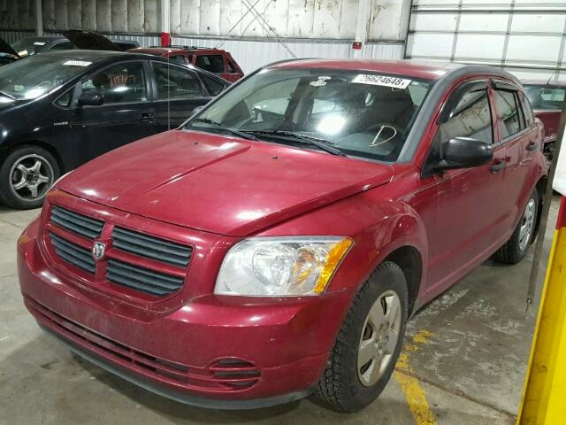 1B3HB28C58D642405 - 2008 DODGE CALIBER RED photo 2