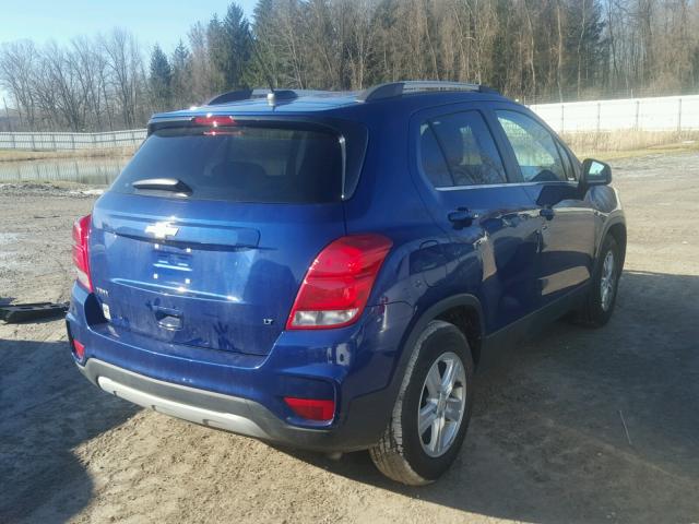 3GNCJLSB0HL169743 - 2017 CHEVROLET TRAX 1LT BLUE photo 4