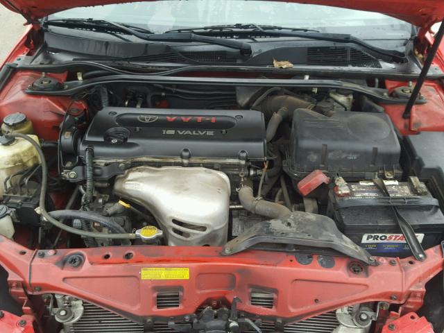 4T1CE38PX4U791181 - 2004 TOYOTA CAMRY SOLA RED photo 7