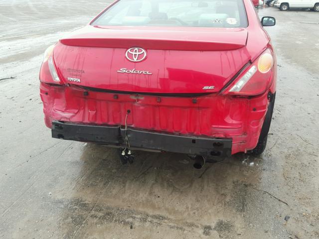 4T1CE38PX4U791181 - 2004 TOYOTA CAMRY SOLA RED photo 9