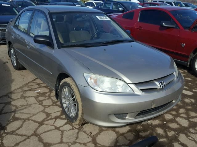 2HGES16565H565219 - 2005 HONDA CIVIC LX TAN photo 1