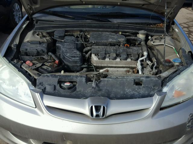 2HGES16565H565219 - 2005 HONDA CIVIC LX TAN photo 7