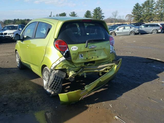 KL8CD6S99DC553369 - 2013 CHEVROLET SPARK 1LT GREEN photo 3