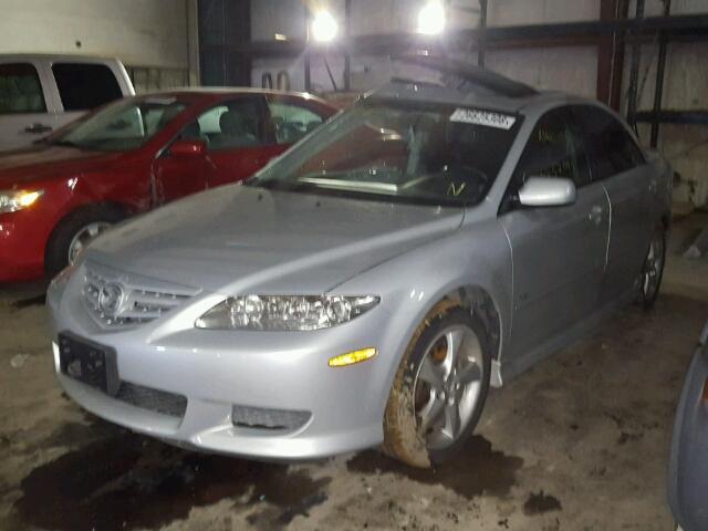 1YVFP80D245N70107 - 2004 MAZDA 6 S SILVER photo 2