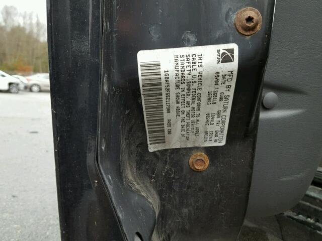 1G8AF52F55Z117300 - 2005 SATURN ION LEVEL BLACK photo 10