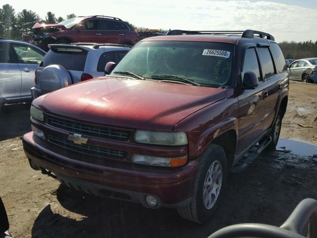 1GNEK13Z53R202338 - 2003 CHEVROLET TAHOE K150 RED photo 2