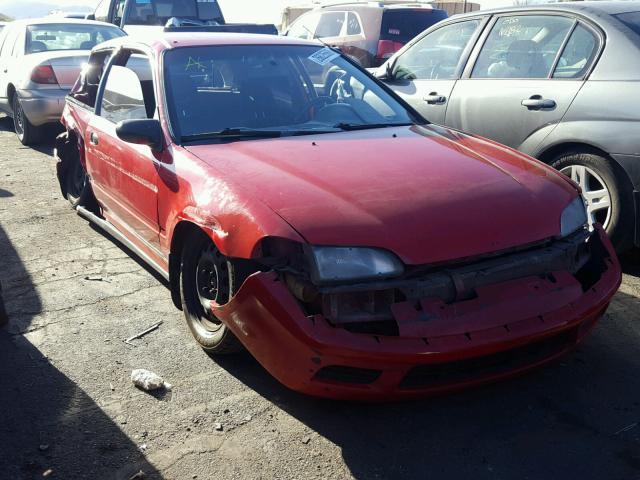 2HGEH2371PH535459 - 1993 HONDA CIVIC VX RED photo 1