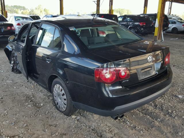 3VWJM71K38M105056 - 2008 VOLKSWAGEN JETTA S BLACK photo 3