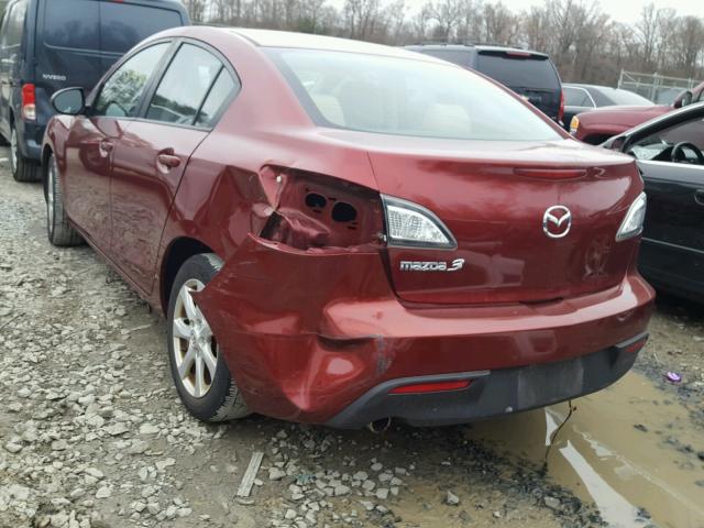 JM1BL1SFXA1146280 - 2010 MAZDA 3 I RED photo 3