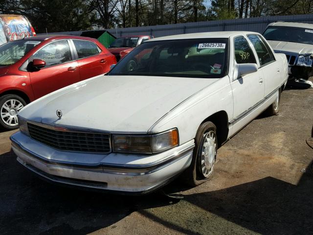 1G6KD52Y0TU289636 - 1996 CADILLAC DEVILLE WHITE photo 2