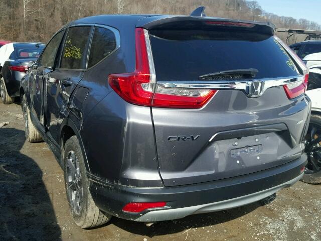 5J6RW2H5XHL019659 - 2017 HONDA CR-V EX GRAY photo 3