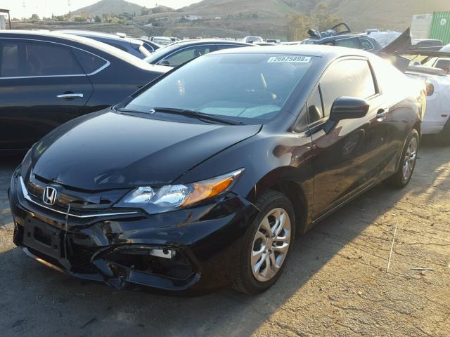 2HGFG3B55FH532740 - 2015 HONDA CIVIC LX BLACK photo 2