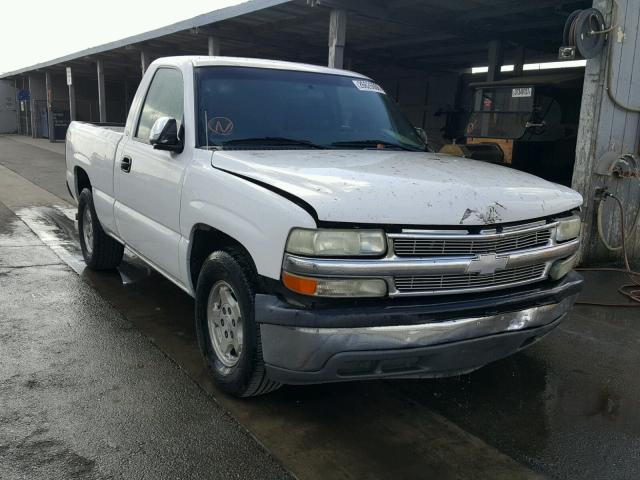 1GCEC14W81Z244395 - 2001 CHEVROLET SILVERADO WHITE photo 1