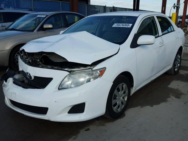 2T1BU4EE8AC325446 - 2010 TOYOTA COROLLA BA WHITE photo 2